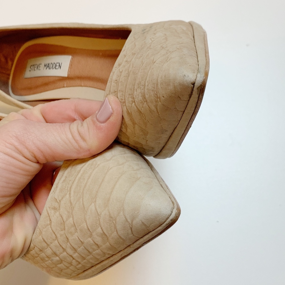 Steve Madden Nude Python Hellix Pump Stiletto Heel - image 7